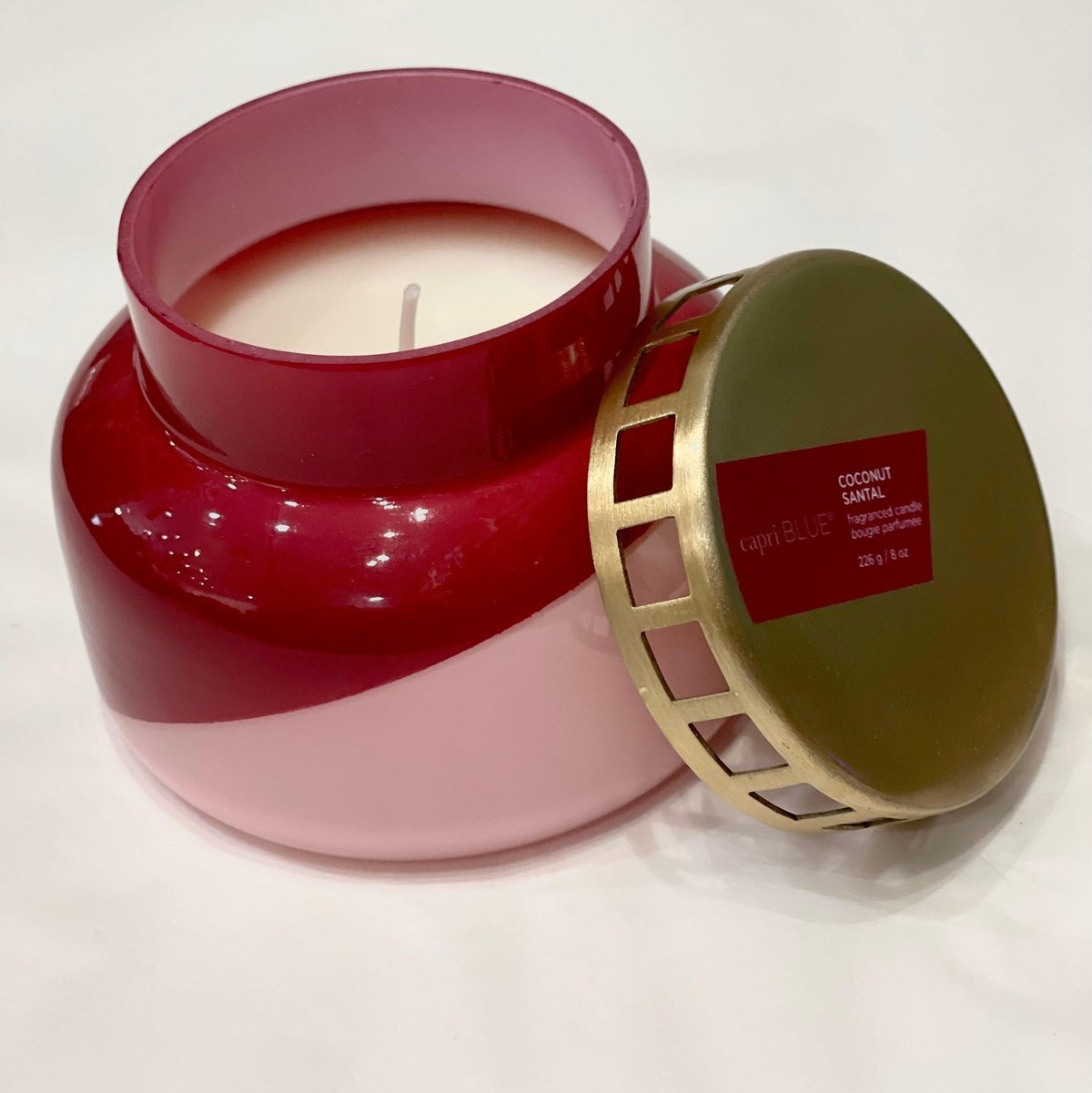 Coconut Santal 2 Tone Petite Candle - Karadise Boutique