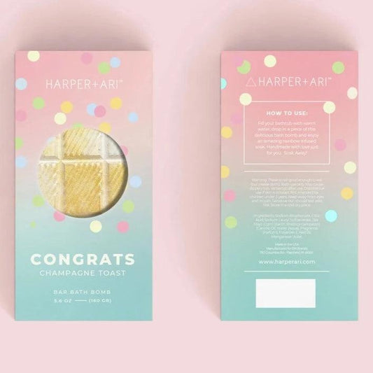 Congrats Champagne Toast Bar Bath Bombs - Karadise Boutique