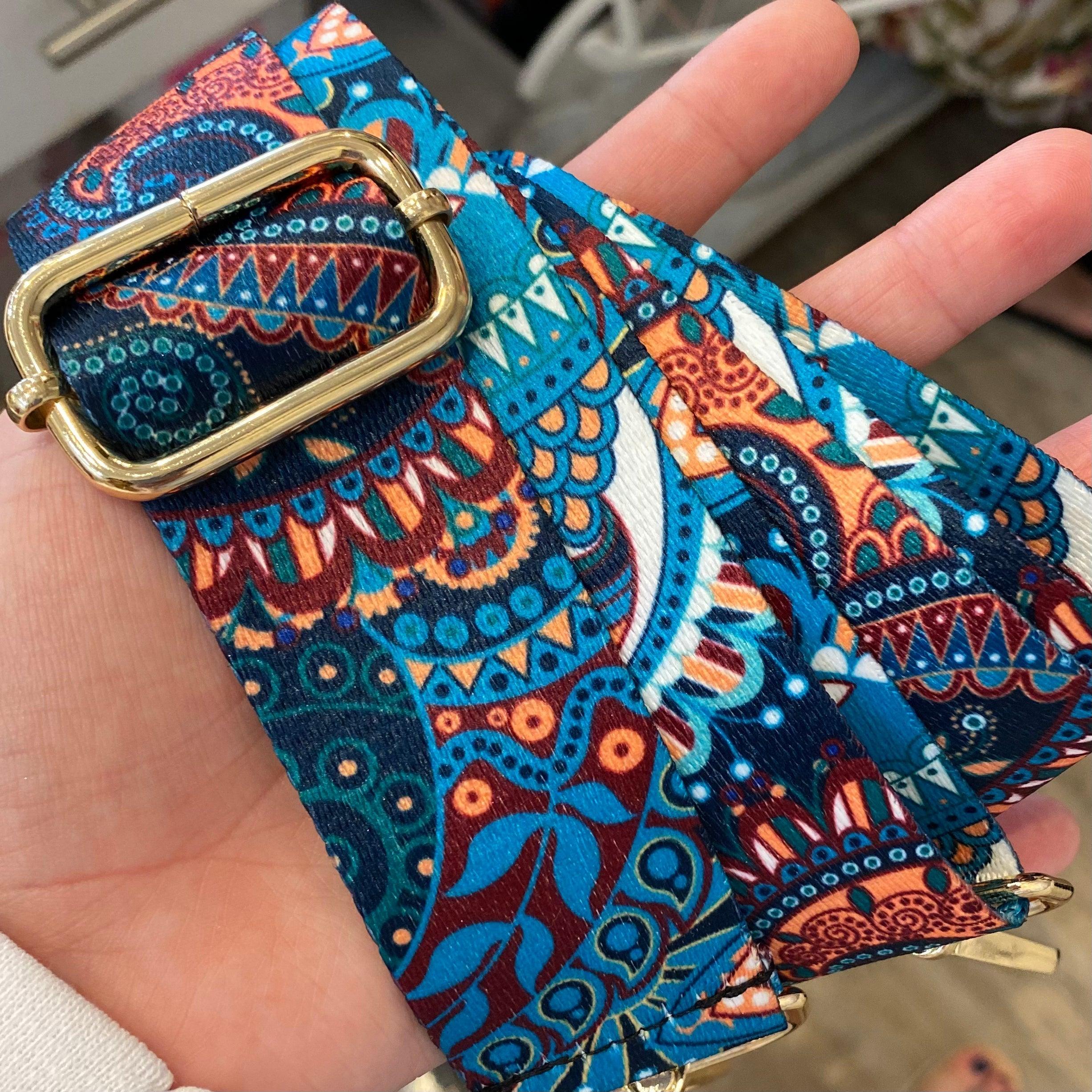 Guitar Pattern Bag Strap - Karadise Boutique