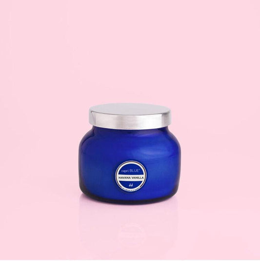 Havana Vanilla Petite Signature Blue Candle - Karadise Boutique