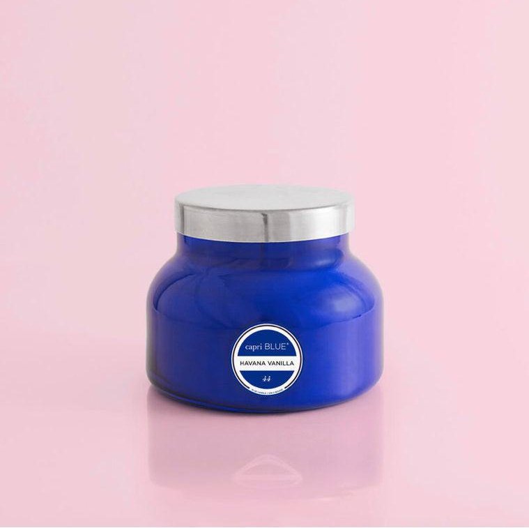 Havana Vanilla Signature Blue Candle - Karadise Boutique