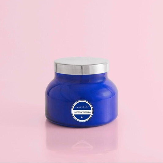 Havana Vanilla Signature Blue Candle - Karadise Boutique