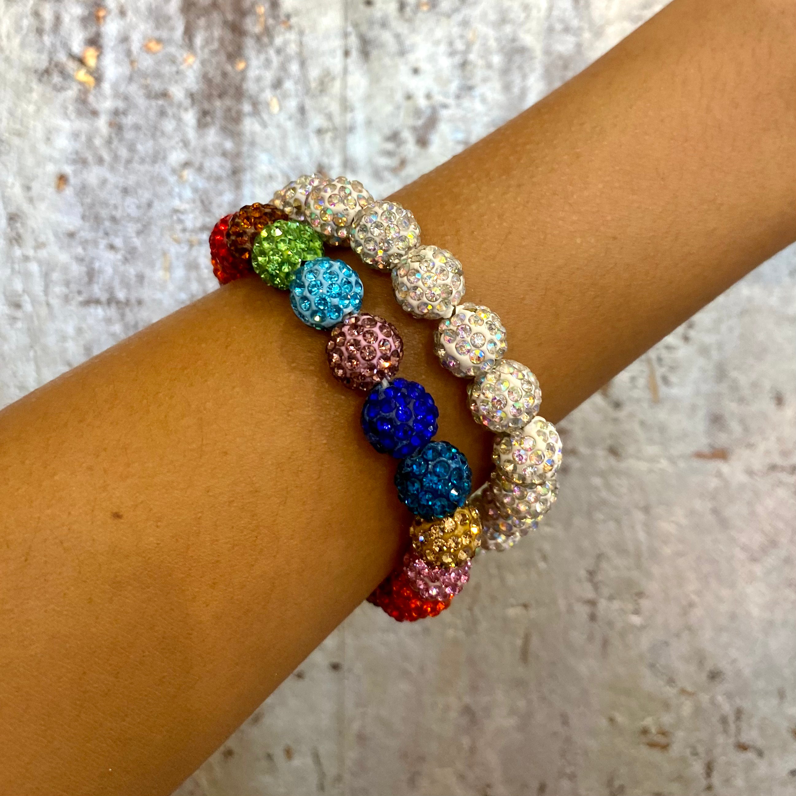 rhinestone bracelets, sparkly bracelets, beaded bracelets, sparkly beaded bracelets, sparkle bracelets, fun bracelets, teacher accessories, fun accessories, bling bling bracelets, festive bracelets, holiday bracelets, candy bracelets,