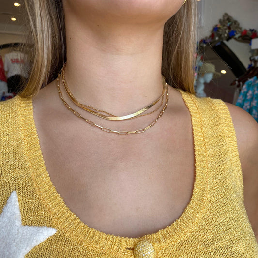 Starstruck Simple Gold Layered Necklace - Karadise Boutique