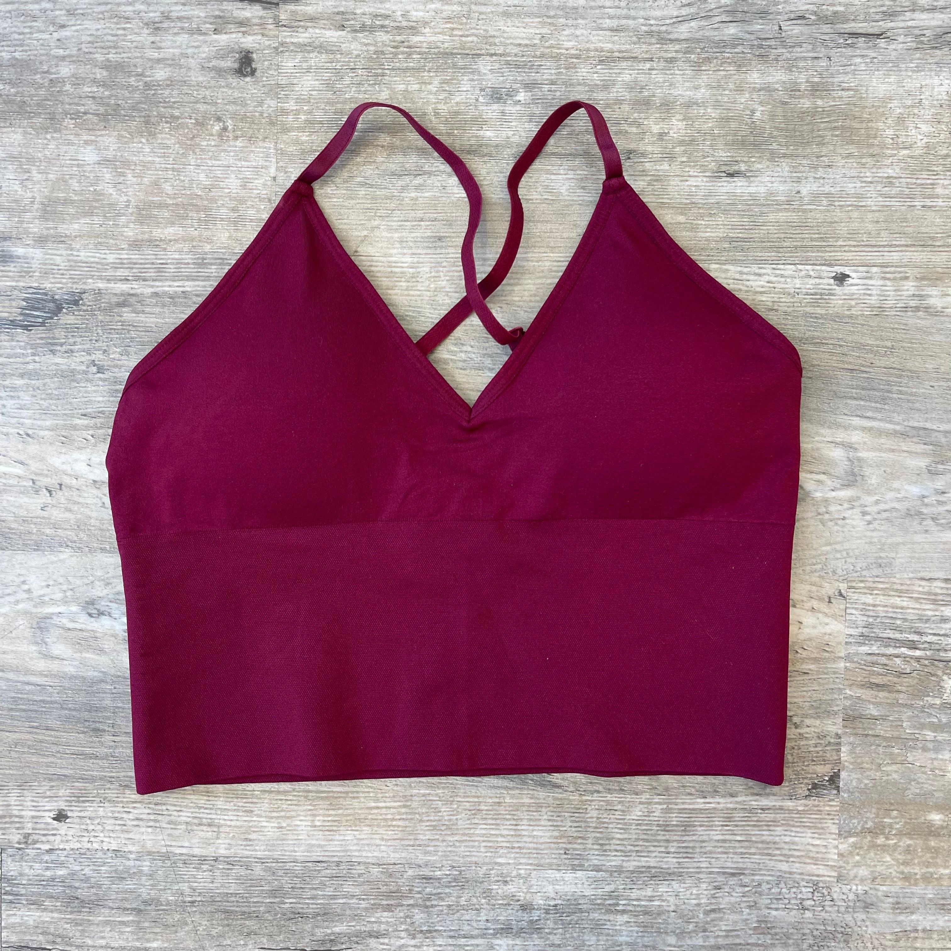 adjustable bralette, cross back bralette, elastic bralette, removable pad bralette, comfortable bralette, everyday bralette, solid color bralette, athleisure bralette, seamless bralette, layering bralette, sporty bralette, casual bralette, adjustable strap bra top, stretchy bralette, soft bralette, supportive bralette, women’s lounge bralette, activewear bralette, yoga bralette, S/M L/XL bralette, boutique bralette, comfy bra alternative, fitness bralette, cute bralette for layering