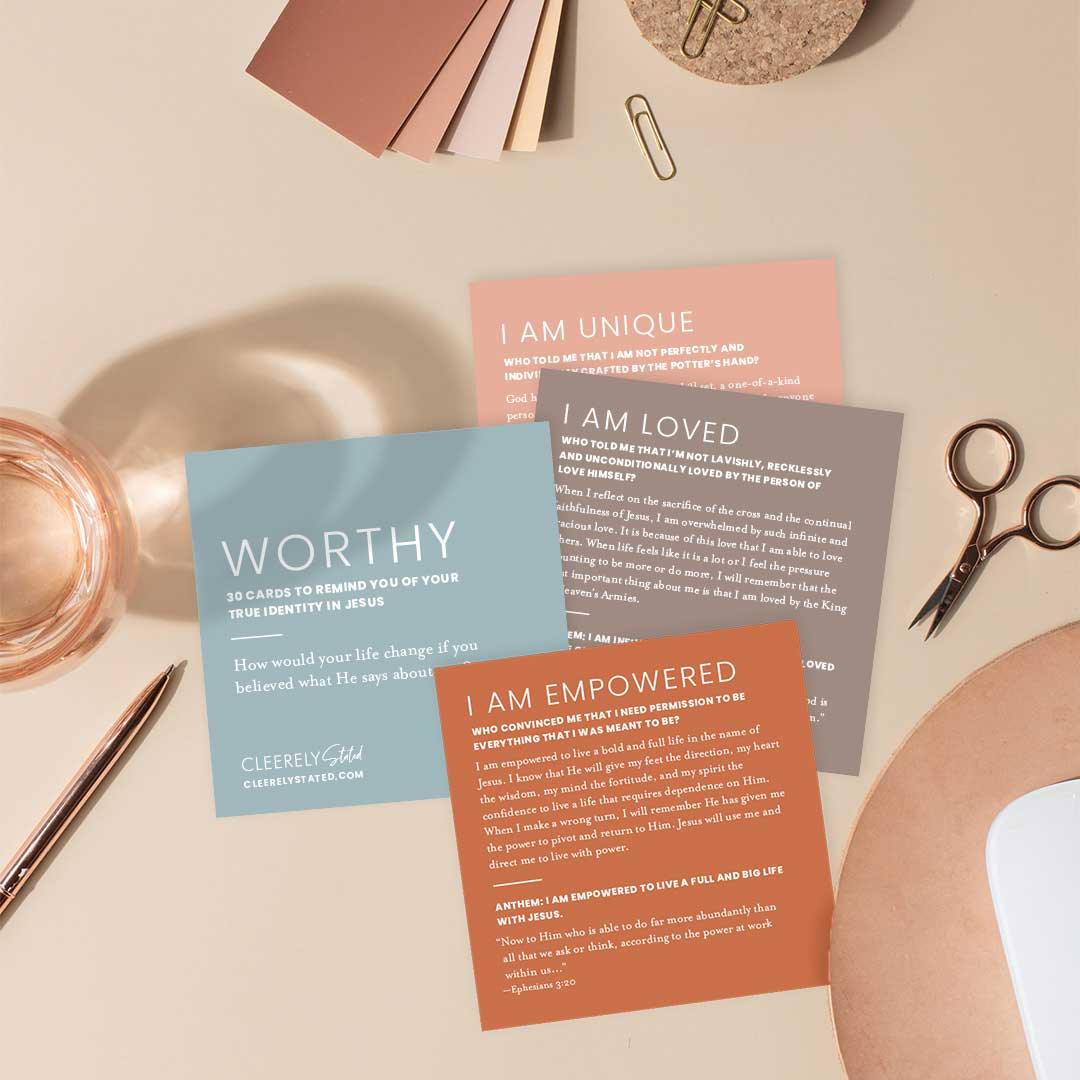 Worthy Collection Cards w/ Acrylic Stand - Karadise Boutique